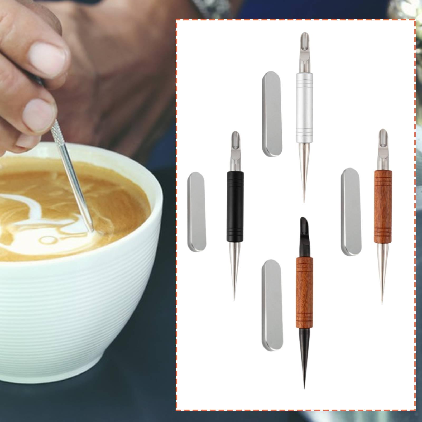 Coffee Equipment Drawing - Pena Latte Art, Peralatan Menggambar Bunga