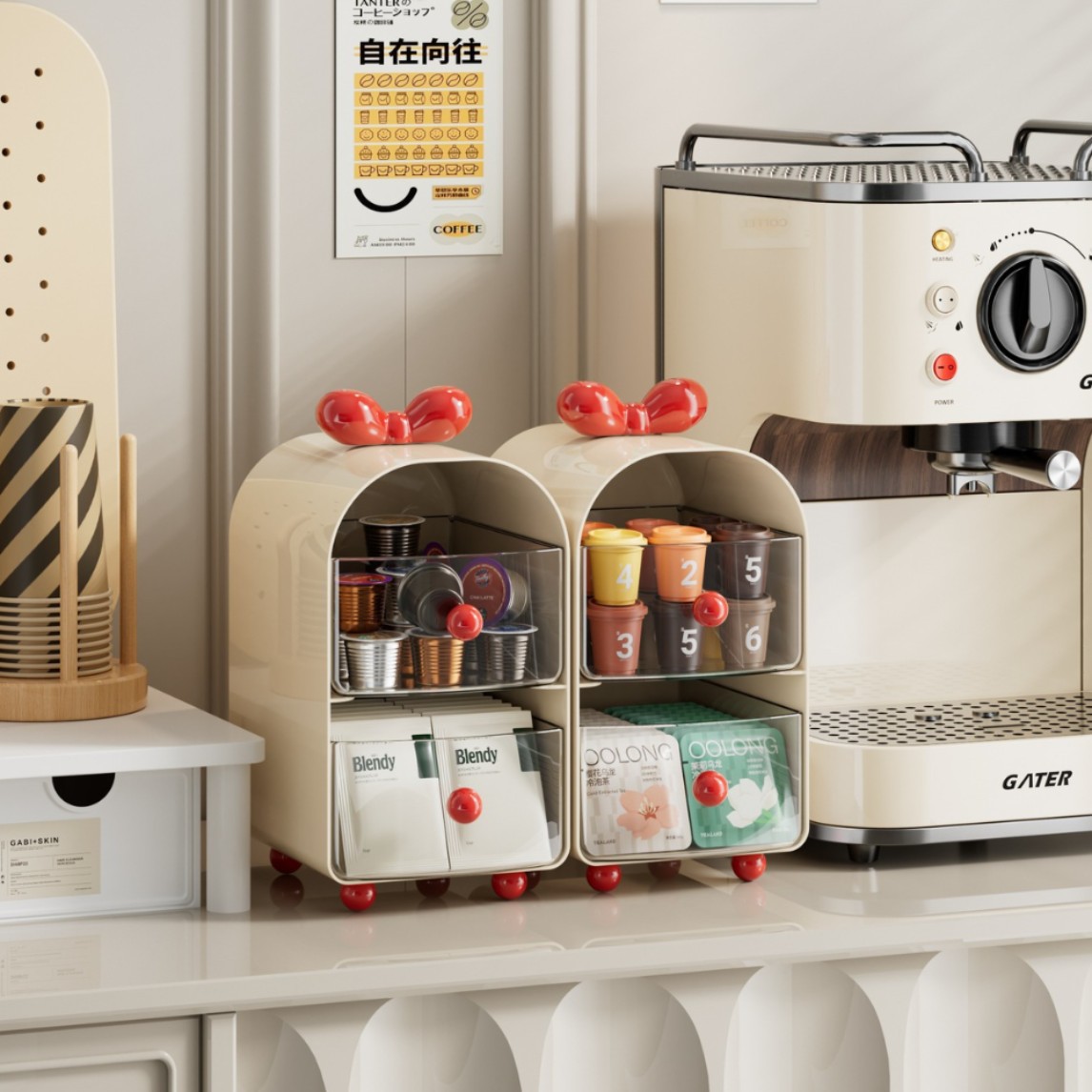 Organizer Kapsul Kopi Creamy,  - Coffee Equipment Organizer ulasan dan harga