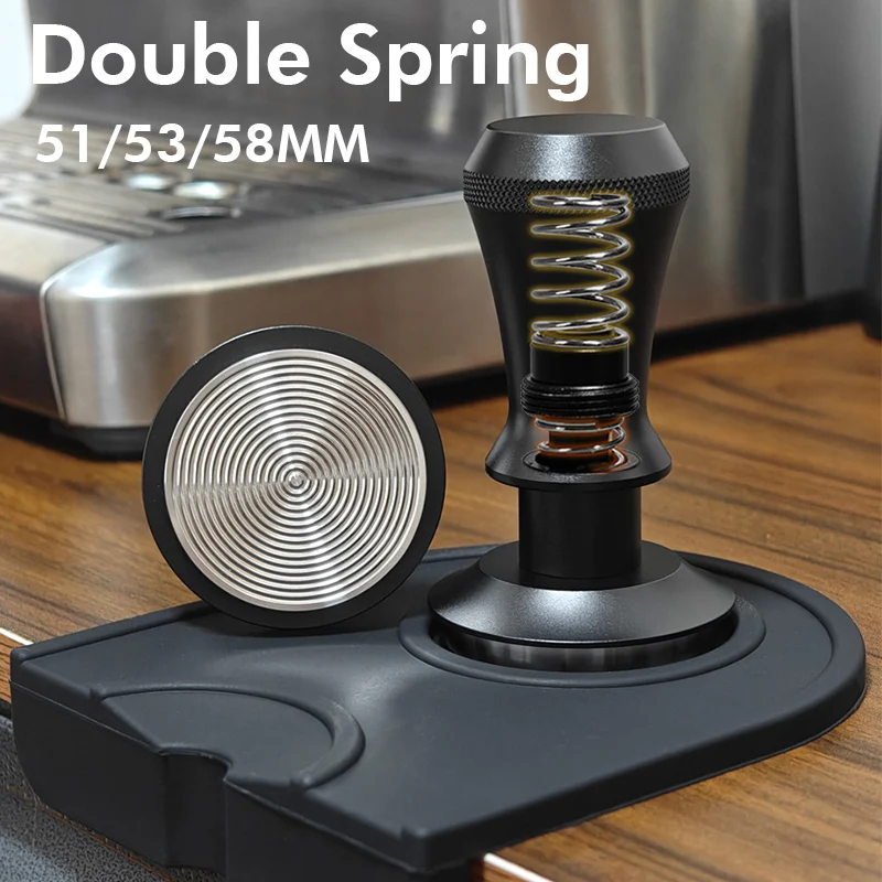 Tamper kopi 51mm Double Spring - Coffee Equipment Kit ulasan dan harga